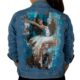 ballerina blue handmade painted jean jacket product