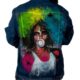 gummy girl dark blue handmade painted jean jacket product